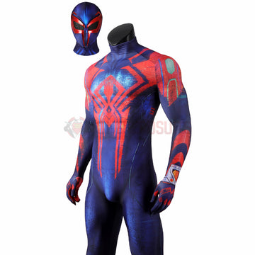 Spiderman 2099 Cosplay Costume Miguel O'Hara Spandex Bodysuit