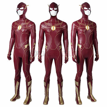 The Flash 2023 Cosplay Costumes Red Leather Suits