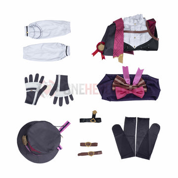 Genshin Impact Costume Lyney Cosplay Outfit Ver.3