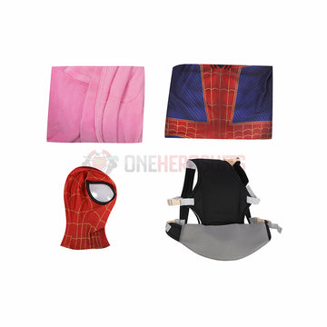 Across The Spider-Verse Peter Parker Cosplay Bodysuit With Long Coat