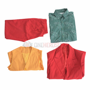 Joker Cosplay Costumes Red Edition Suits