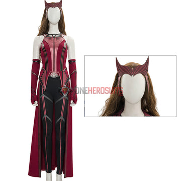 2021 New Scarlet Witch Cosplay Costume WandaVision OneHeroSuits