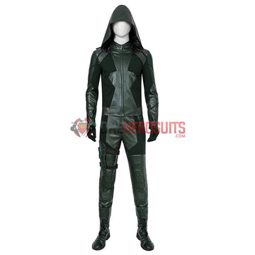 Green Arrow Season 8 Cosplay Costumes Oliver Queen Cosplay Suit