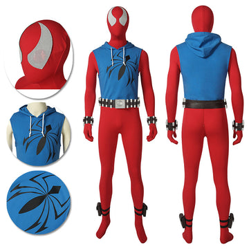 Ben Reily Cosplay Costume Scarlet Spider Man Cosplay Suit