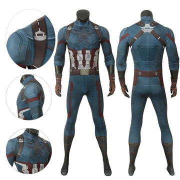 Captain America Bodysuit Battlefield 3D Painted Suit