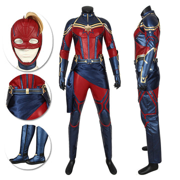 Captain Marvel Carol Danvers Cosplay Kostüme Avengers 4 Endgame Cosplay Anzug