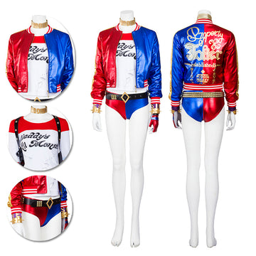 Harley Quinn Cosplay Costume Classic Suicide Squad Edition
