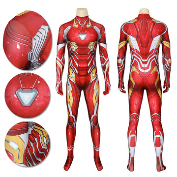 Disfraces de Cosplay de Iron man, traje de Cosplay de spandex de Iron man para adultos