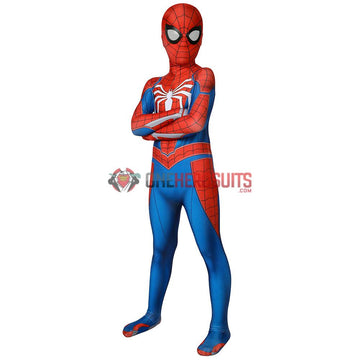 Kids Spider-man PS4 Advanced Suit Spiderman Children Cosplay Jumpsuit
