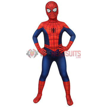 Kids Ultimate Spider-Man Suit SuperHero Cosplay Costumes For Children