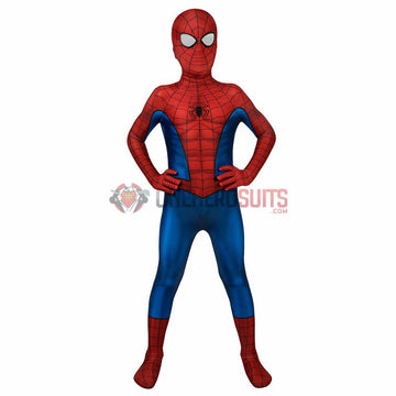 Traje de cosplay de Spider-man para niños PS4 Spider-man Spandex BodySuit