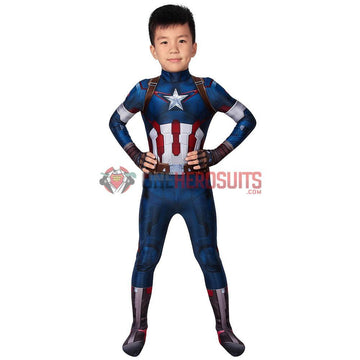 Gifts For Kids Captain America Cosplay Costumes Avengers2 Age of Ultron Cosplay Suit