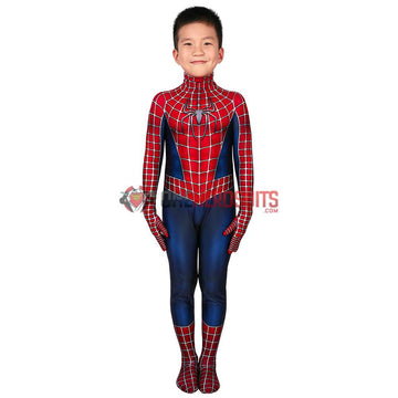 Kids Spider-man Cosplay Suit Spandex Tobey Maguire Suit Printed Edition