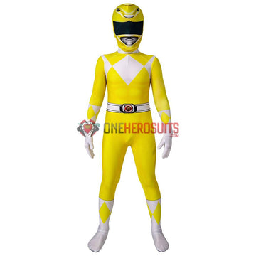 Kids Yellow Power Ranger Cosplay Suit Gifts for Children