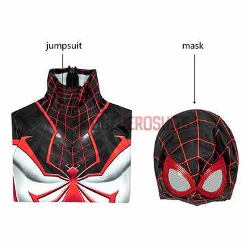 Gifts For Kids Spider-man Cosplay Suit Children Miles Morales TRACK Cosplay Bodysuit