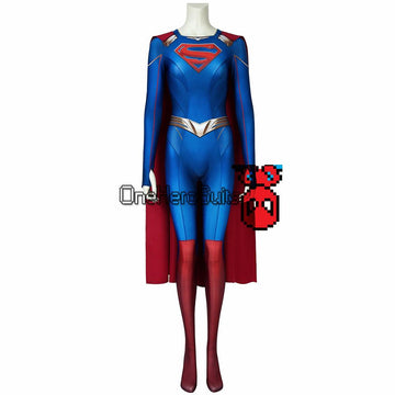 Superhero Season 5 Cosplay Costume Kara Zor-El 3D Printed Bodysuit With Cloak