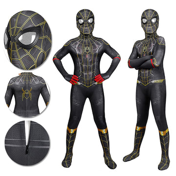 Traje de cosplay de Peter Parker para niños Spider-Man 3 No Way Home Body de spandex