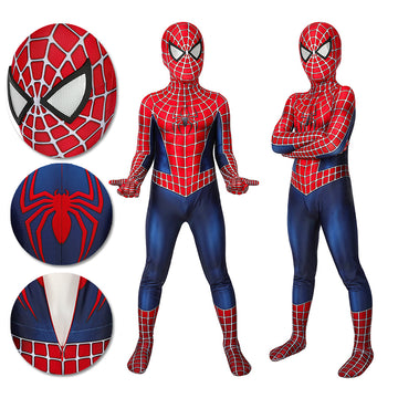 Traje de cosplay de Spider-man para niños Edición impresa clásica de Tobey Maguire