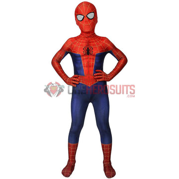 Kids Spider-man Suit Into The Spider-Verse Peter Parker Cosplay Costumes For Children