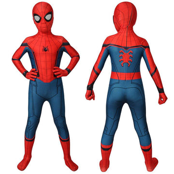 Regalos de Navidad para niños disfraz de Spider-man Cosplay traje de Spiderman para niños