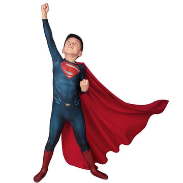 Weihnachtsgeschenke für Kinder Superhelden-Cosplay-Kostüm Kinder-Superhelden-Anzug mit Umhang