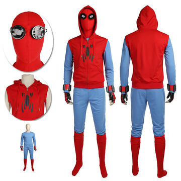 Trajes caseros de Spider-man Traje clásico de cosplay de Spider-man de regreso a casa