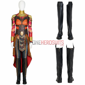 The Dora Milaje Ayo Cosplay Boots Black Panther 2 Top Level Shoes