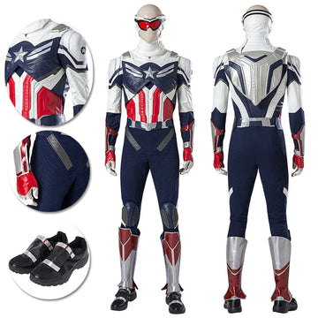 The Falcon Sam Wilson Cosplay Costumes Captain America OneHeroSuits