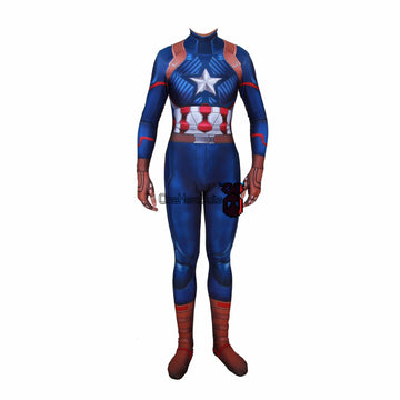 Kids/Adults Captain America 3D Printed Spandex Cosplay Bodysuit