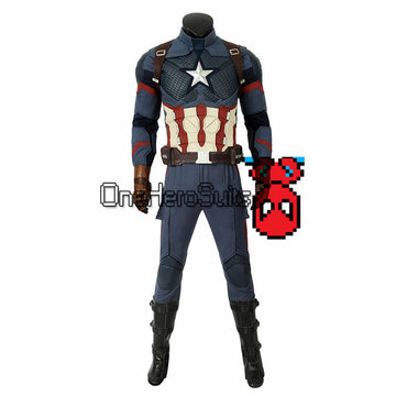 Captain America Steve Rogers Cosplay Costume Deluxe Ver.1