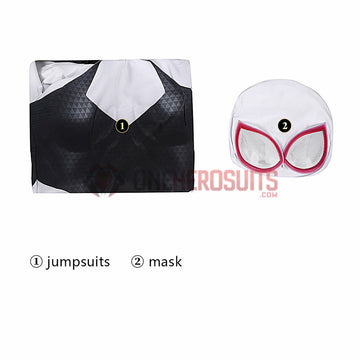 Across The Spider-Verse Gwen Cosplay Costume Gwen Spandex Suit