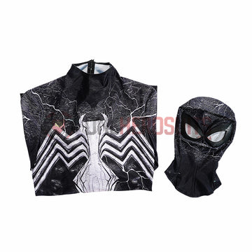 Venom Spiderman Cosplay Costumes Black Cotton Jumpsuits
