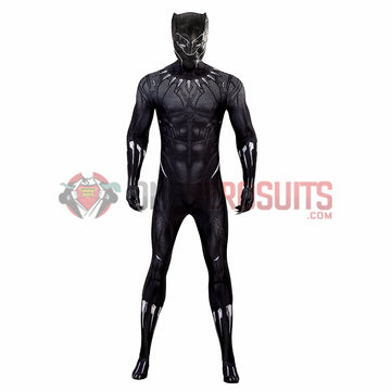 Black Panther Cosplay Costumes Wakanda Forever Cotton Jumpsuit